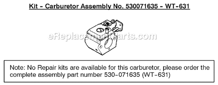 Page B Diagram and Parts List for XT600 Type 1 Weed Eater Trimmer
